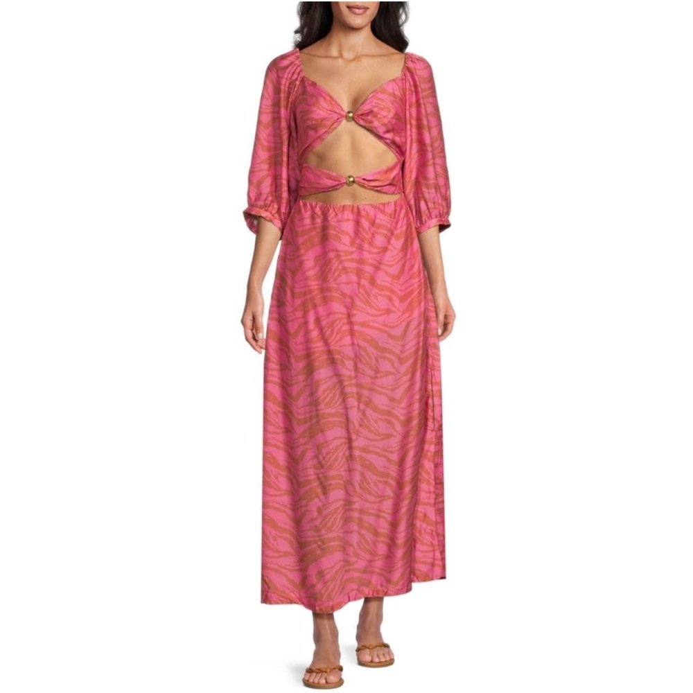 VIX BY PAULA HERMANNY Diani Eleanor Print Silk Blend Maxi
Dress Size 2